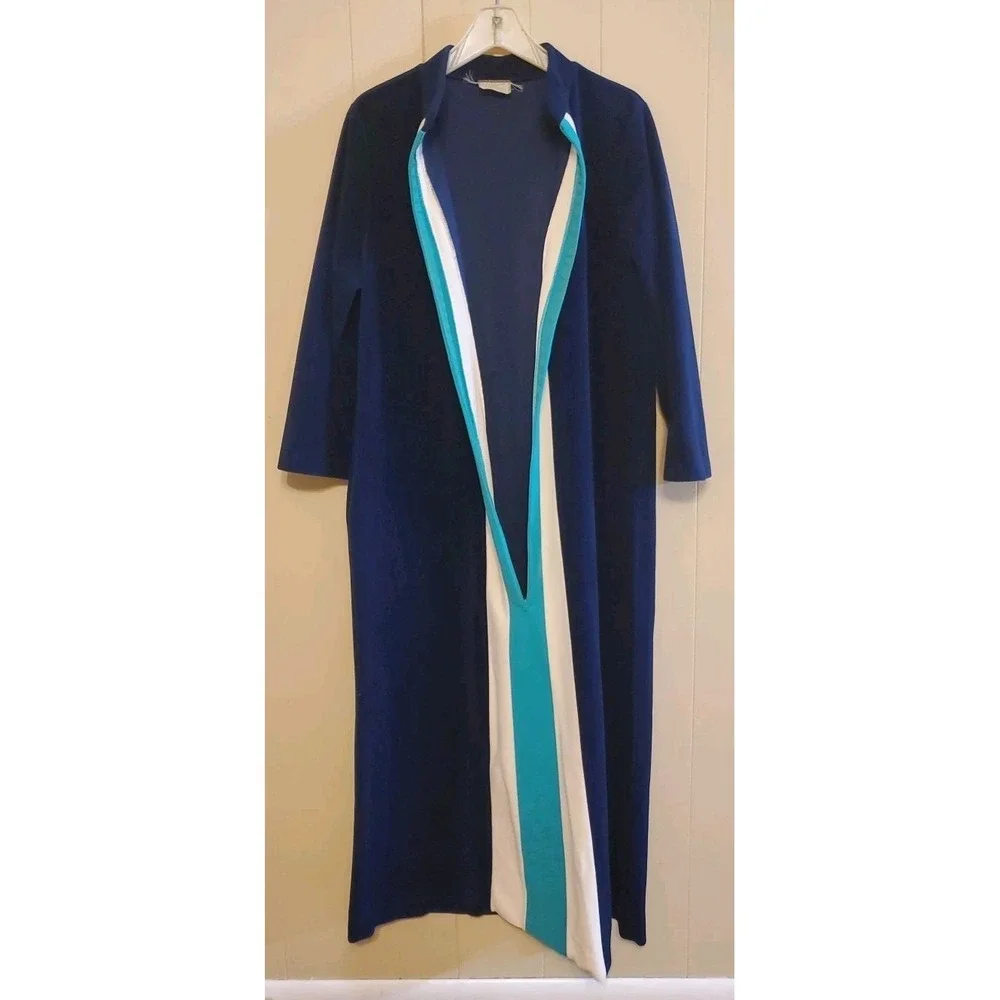JCPenney Misses Womens Vintage‎ Zipper Front Robe Polyester Size 18